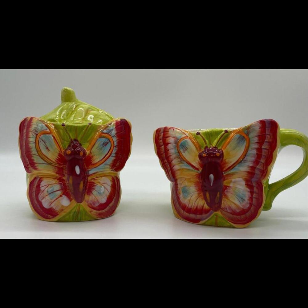 Vintage La Dolce Vita Free Flight Collection Sugar and Creamer set by JJG Design